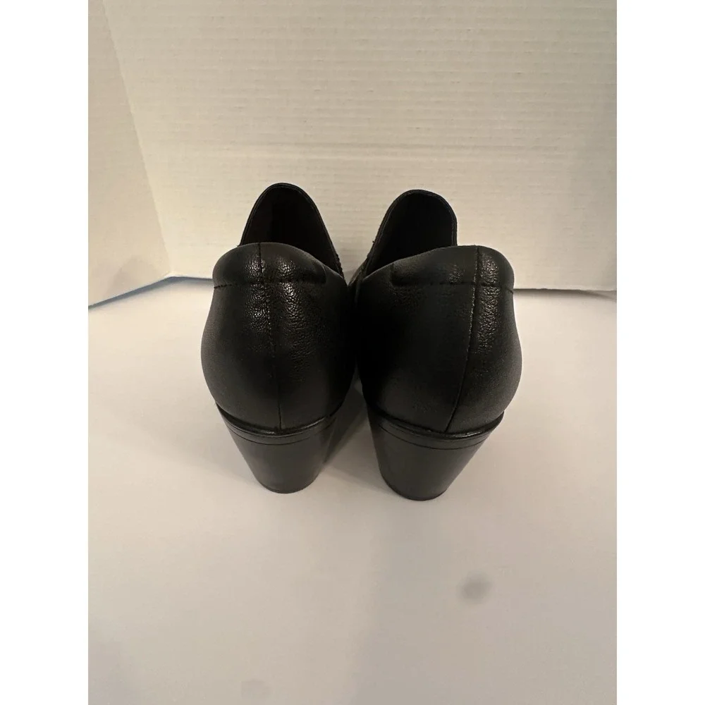NWOB Clarks Women's Emily2 Cove Pump Size US 11M Black Leather - Picture 4 of 8